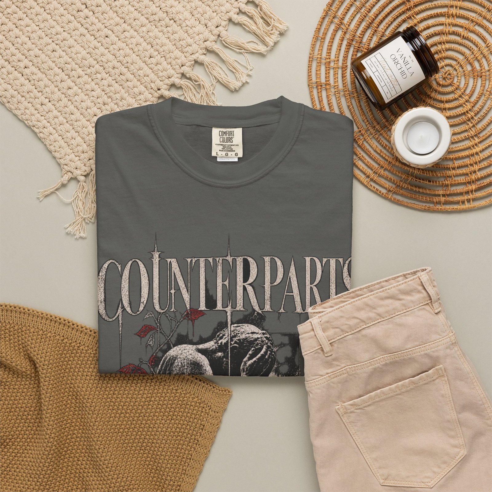 Counterparts Unisex Garment-Dyed T-shirt - Image 10