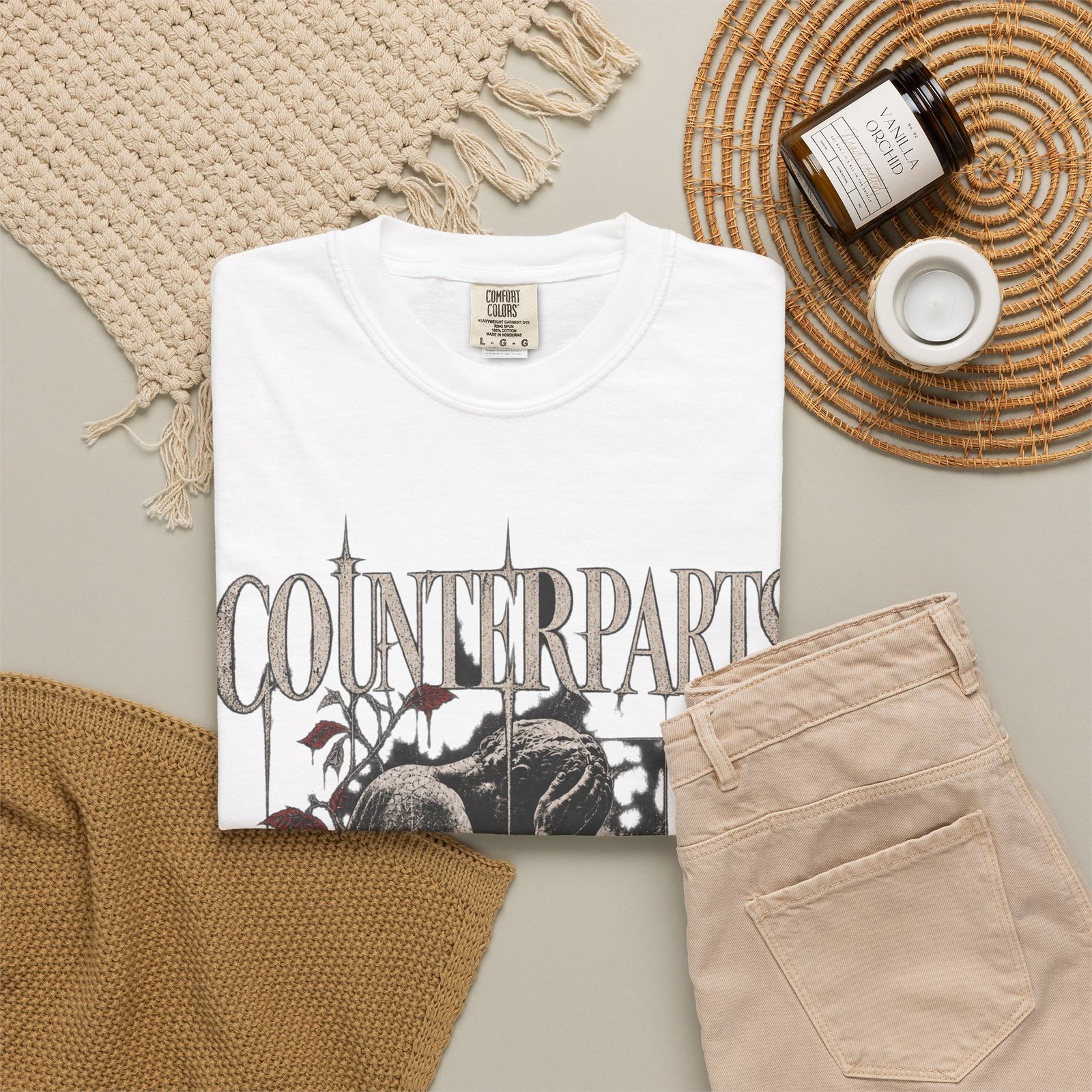 Counterparts Unisex Garment-Dyed T-shirt - Image 3