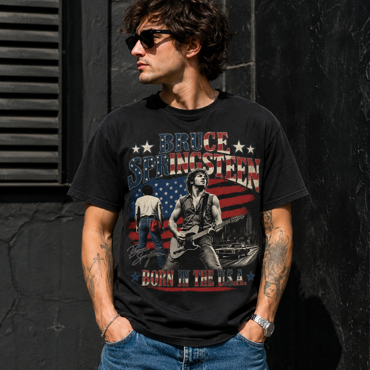 Born in the U.S.A. Rock Band T-Shirt - Image 3