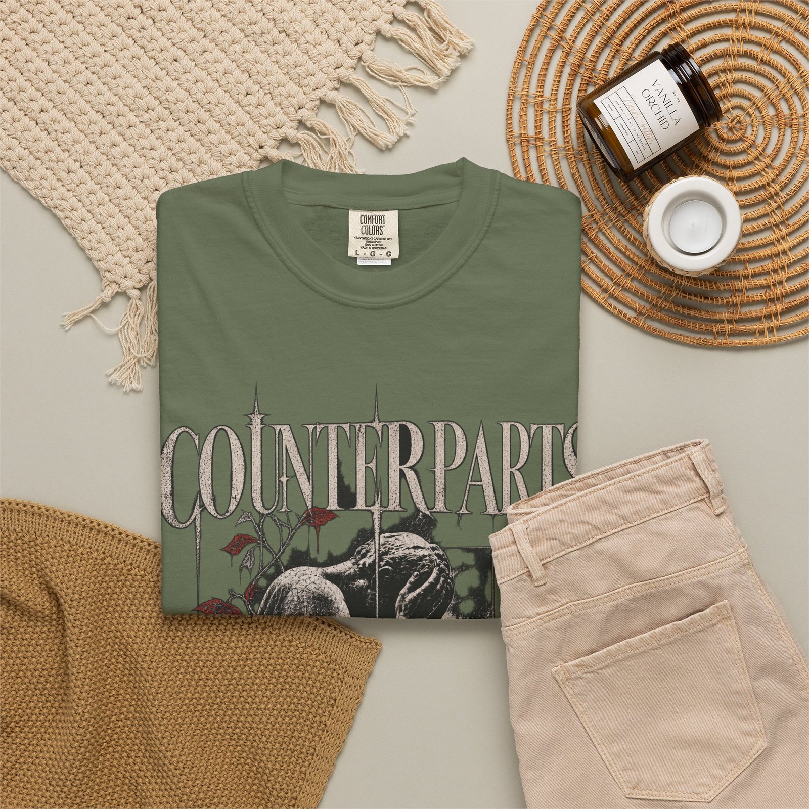 Counterparts Unisex Garment-Dyed T-shirt - Image 16