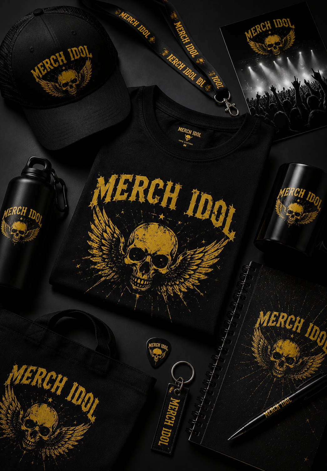 Merch Idol rock and metal merchandise collection