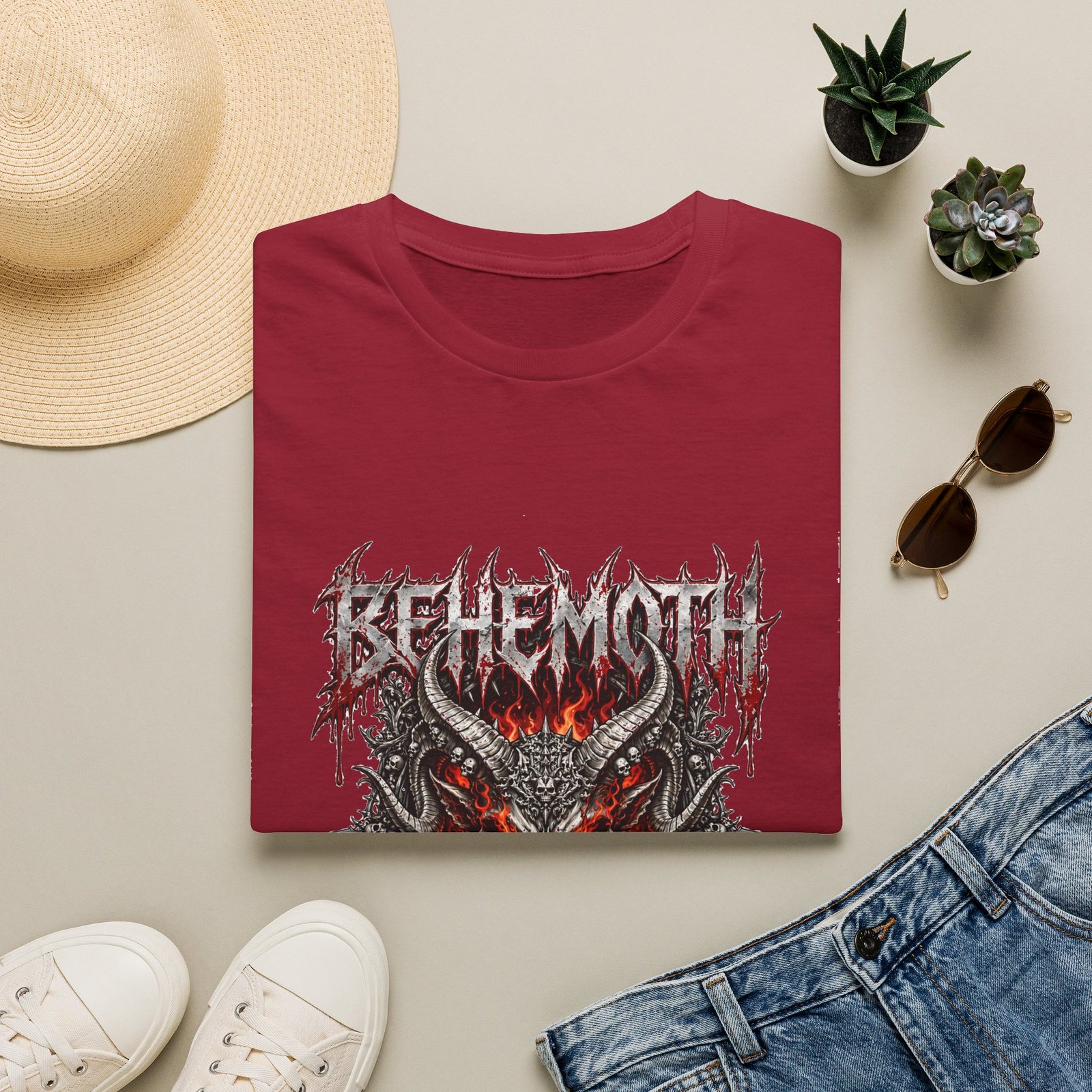 Behemoth Metal Band Graphic T-Shirt - Image 83